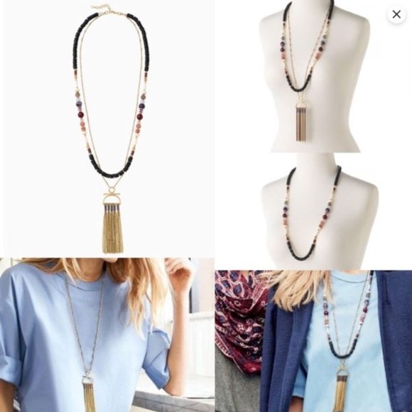 Stella and Dot - Genevieve Tassel necklace - Picture 4 of 7